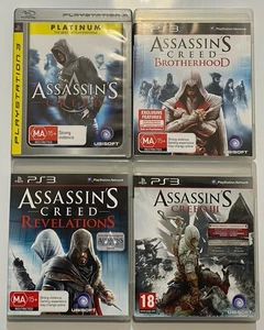 Assassin’s Creed x4 Games Sony PlayStation 3 PS3 With Manual Hits PAL Assassins - Picture 1 of 18
