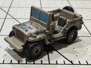 MICRO MACHINES Army Jeep Green Camouflage 1994 LGT (T35) - Picture 1 of 16
