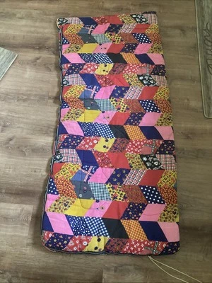 Saco de dormir vintage años 60 70 patchwork quited de Coleman (??)-GUC Foto 1 de 4
