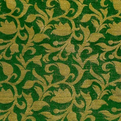 Brocade Art Silk Fabric Sewing Crafting For Upholstery & Home Decorative Accents - Image 1 of 4