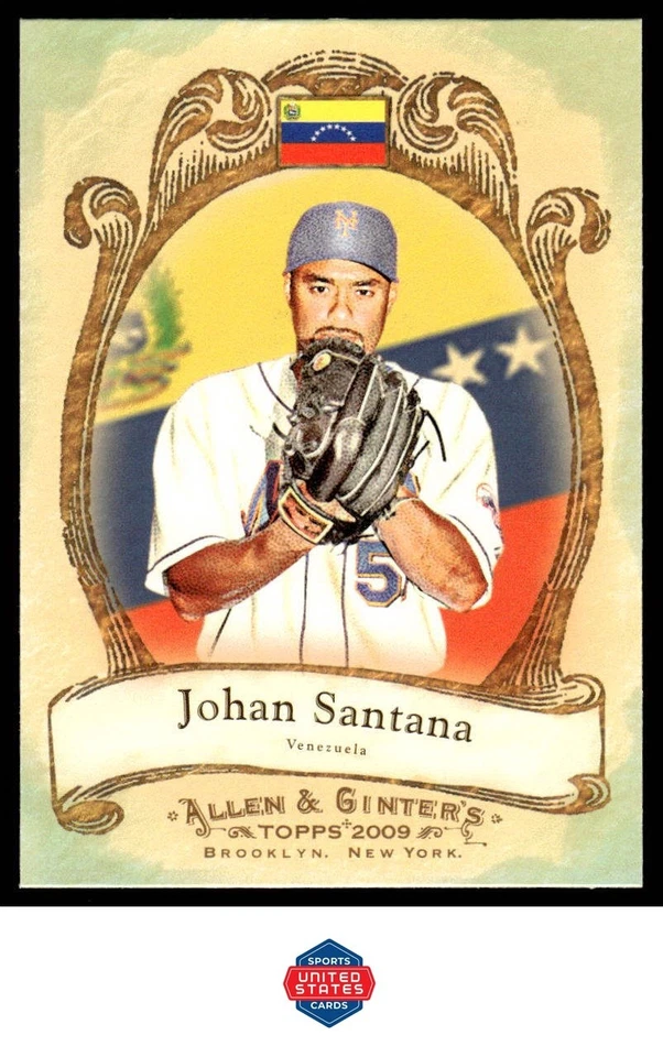 2009 Topps Allen & Ginter #NP37 Johan Santana National Pride - Image 1 of 2