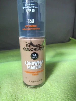 X2 350 RICH TAN ~ REVLON Colorstay LONGWEAR Makeup Foundation ~Sealed x2 Bottles - Image 1 of 2