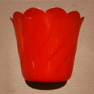 VINTAGE 6" HOCH DEKO ABDECKUNG DEK MARKETING ROT ÜBERTOPF BLUMENTOPF ABDECKUNG - Bild 1 von 3