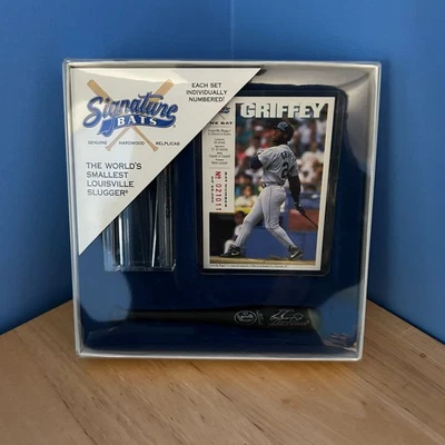 Ken Griffey Jr Signature Bats Miniature Genuine Hardwood Replica 021011 of 25000 - Image 1 of 4