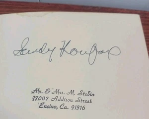KOUFAX by Sandy Koufax SIGNED 1966 First Edition 1st Printing Hardcover DJ RARE! - Picture 1 of 22