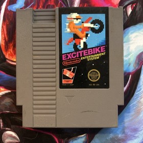 Excitebike Nintendo Entertainment System NES Authentic Cartridge Only Working