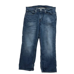 Levis 559 Jeans W34 L26 Mens Dark Blue Relaxed Straight Fit Stretch Denim (E) - Picture 1 of 7