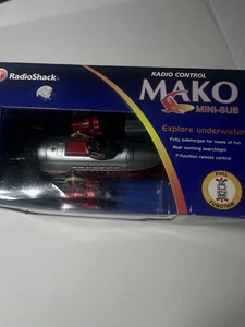 Mako Radio Control Shark Submarine by RadioShack  w Remote SEALED NOS - Picture 1 of 6