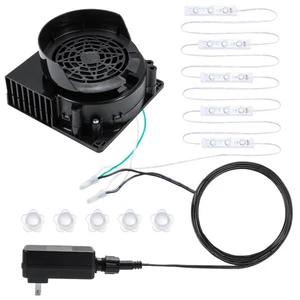 2 Pack12V Soffiatore d'Aria per Gonfiabili con 5 Corde Luminose LED per Inf... - Foto 1 di 8