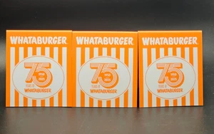 3 WHATABURGER 75th Anniversary Tischzelt aus SXSW 2025 Sammler Souvenirs - Bild 1 von 8