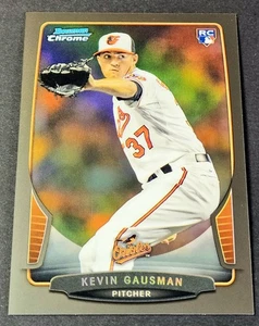 2013 Bowman Chrome Black /35 Kevin Gausman Refractor Rookie RC #38 Blue Jays - Picture 1 of 2