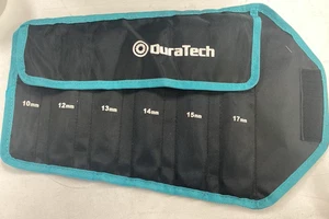 Juego de llaves de trinquete DURATECH 6 piezas con cabezal flexible abierto métrico con bolsa organizadora - Imagen 1 de 2