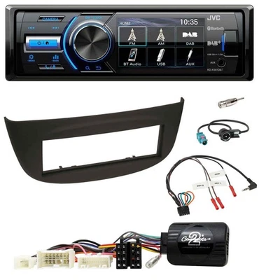 JVC Bluetooth Lenkrad USB DAB Autoradio für Renault Wind 2010-2013 N schwarz - Bild 1 von 4