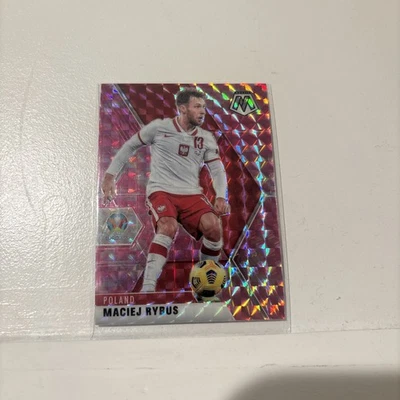 2021 UEFA Mosaic Soccer Pink Camo Maciej Rybus Poland #68 - Image 1 of 2