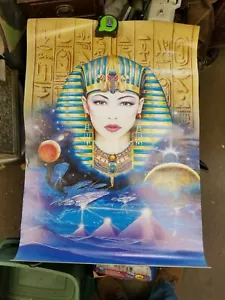 Vintage 1995 Ägyptische Prinzessin von Robin Koni Poster 26,5" x 39" Deutschland - Bild 1 von 6