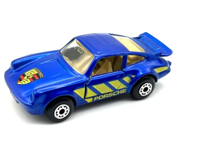 Matchbox Superfast MB3 1978 Azul Porsche 911 Turbo Estado Perfeito em PVC DIsplay - Imagem 1 de 4
