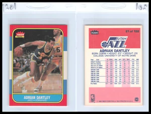 1986 Fleer Basketball #21 Adrian Dantley Utah Jazz EXMT/NM 1201 - Picture 1 of 1