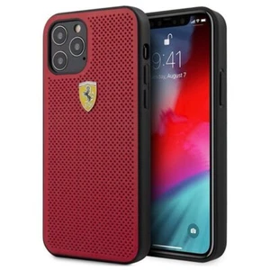 Funda Dura Ferrari On Track Perforada Para iPhone 12 Pro Max 6,7" Roja - Bild 1 von 6