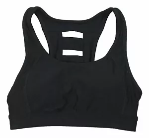 Ideology Women's Ladder Back Medium Impact Sports Bra Black X-Small Size  - Picture 1 of 1