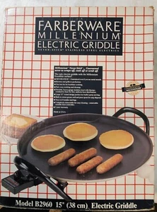 Farberware Electric Millennium Griddle Nonstick Model B2960 Round Tested & Works - Picture 1 of 12