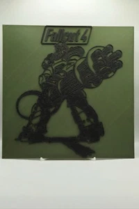 Fallout 4 Power Armor Poster - Fallout Retro Style Fan Art Poster With 3d Effect - Picture 1 of 4
