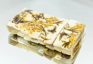 Bellissimo Braccialetto Design Farfalle e Fiori Madreperla - Foto 1 di 4