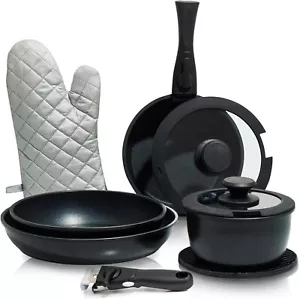Pots and Pans Set Nonstick, Removable Handle Cookware, Stackable Pots and Pan... - Picture 1 of 18