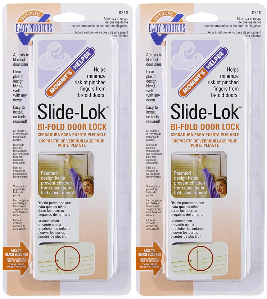 Mommy's Helper Slide-lok Bi-fold Door Lock 1 Count