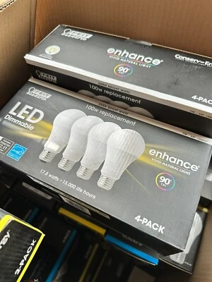 Feit Electric Led Dimmable Enhance 100w Replacement light Bulbs 15,000 life hour - Image 1 of 3