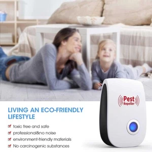 Ultrasonic Pest Insect Rodent Repeller Electronic Plug-In Mice Rat Cockroach Bug - Picture 1 of 6