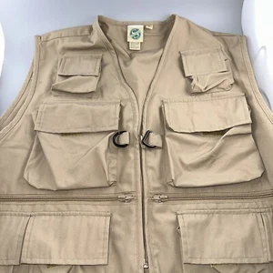 Master Sportsman Brown XL Pockets Vest Fishing/Hunting/Traveling Pocket Back - Picture 1 of 5