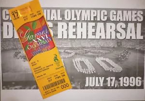 1996 Olympische Spiele Atlanta Eröffnungsfeier PROBENTICKET / STUB 17. JULI - Bild 1 von 4