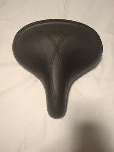 Asiento de bicicleta Electra Velo Saddle Comfort Bike cuero negro Townie repuesto - Imagen 1 de 5