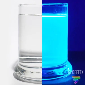 Invisible Blue UV Reactive Water Dye Intense Glow with Blacklight!! - Bild 1 von 4