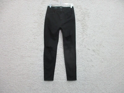 Pantalones de mezclilla Wild Fable 8 para mujer talla regular negros tiro más alto ajustados elásticos Foto 1 de 4