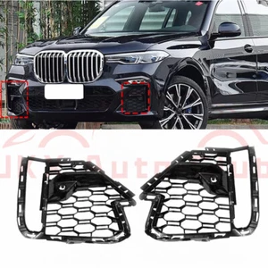 Cubierta antiniebla parrilla parachoques delantero ABS negro brillante 2X q para BMW X7 G07 2020-2022 - Imagen 1 de 9