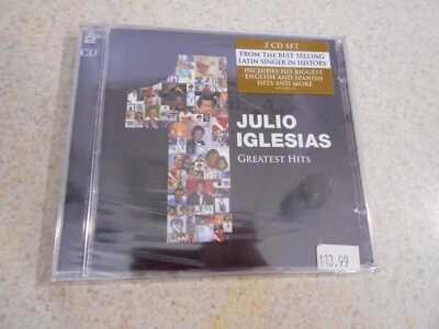 Julio Iglesias - 1 Greatest Hits 2 CD NEW Factory Sealed  English Spanish Songs - Image 1 of 4