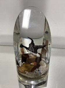 VTG. Acrylic Lucite Incase Nautical Cylindrical Sculpture - Picture 1 of 11