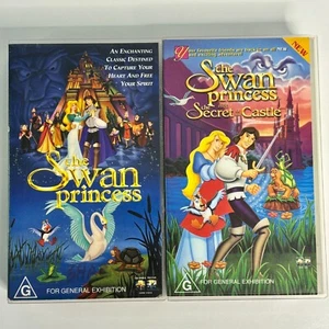 La princesa cisne y la princesa cisne y el castillo secreto VHS probado TrackedPost - Imagen 1 de 10