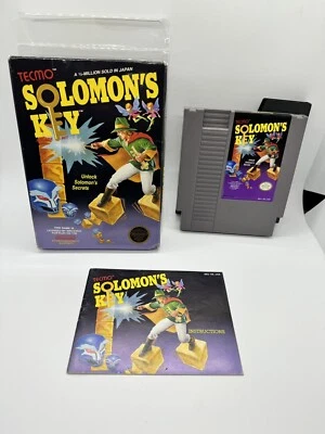 Solomon's Key Nintendo NES Complete CIB Rare Nice! - Image 1 of 4