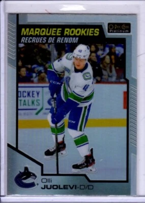 2020-21 OPC Platinum Olli Joulevi Rainbow Rookie Card # 189 - Image 1 of 2