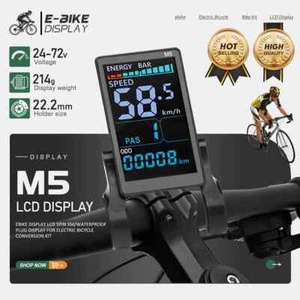 E-Bike Intelligent LCD Display 24V-72V SM/WP Plug for UART2 Protocol Controller - Picture 1 of 17