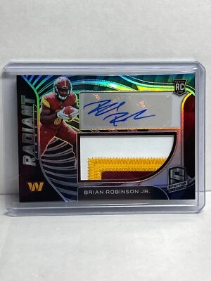2022 PANINI SPECTRA Auto /99   RC ROOKIE RPA BRIAN ROBINSON RADIANT COMMANDERS - Image 1 of 2
