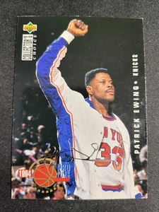 1994 Collectors Choice Patrick Ewing SILVER SIGNATURE card #201 Knicks - Picture 1 of 2
