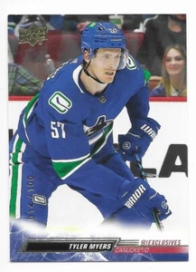 Tyler Myers Parallel 014/100 #178 Upper Deck UD Exclusives 2022-23 - Imagen 1 de 2