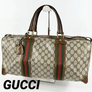 GUCCI OLD Sherry Line Vintage Boston Bag USED - Picture 1 of 11