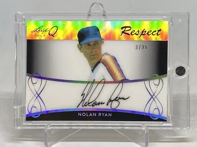 2017 LEAF Q NOLAN RYAN  SP 35 Leaf Autograph Signed AUTO HOF - Image 1 of 4