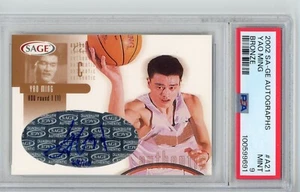 2002 Sage Yao Ming Autographs /110 Bronze PSA 9 #A21 - Picture 1 of 2