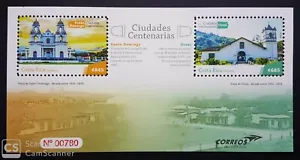 Costa Rica Stamps Ciudades Centenarias MNH Minisheet 2019 - Picture 1 of 2
