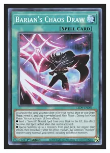 YuGiOh Barian's Chaos Draw LED9-EN005 Duels From the Deep Super Rare - Picture 1 of 1